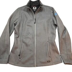 Ogio Grit Fleece Jacket Women's Medium Full Zip Hiking Outdoors Knit Heavy Gauge
